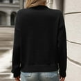 thumbnail image 4 of Diufon Long Sleeve Sweaters for Women Fall Round Neck Pullover Tops Trendy Heart Printed Blouses, 4 of 7