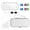 White, variant on Drrntien Multiple Layer Case Controller Skin Screen Guard Joystick Covers Pack for NSW2