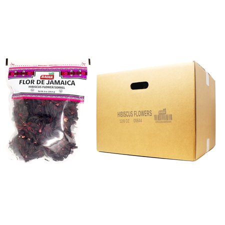Hibiscus Flowers, 8 Ounce (Pack of 12)