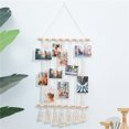 thumbnail image 4 of Organizador de imágenes para uso en interiores: decoración rústica de campo, exhibición de fotografías colgantes con clips de madera, decoración de pared bohemia para arte de pared personalizado, 4 of 4