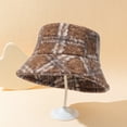 thumbnail image 4 of CSChome Fisherman Hat Unisex Winter Fisherman Hat - Color Matching Thick Soft Plush Flat Top, 4 of 6