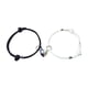 thumbnail image 1 of Collar para mujer, joyería para mujer, joyería para mujer, collar con colgante de corazón de dos almas para pareja, pulsera con imán de piedra de los deseos para parejas, la pulsera, 1 of 3