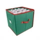 thumbnail image 2 of Caja de almacenamiento de Navidad con 64 compartimentos, adornos navideños decorativos, estante plegable, metal, para dormitorio, almacenamiento organizado, organizador de regalos,, 2 of 9