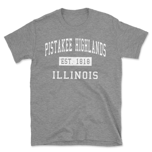 Pistakee Highlands Illinois Classic Established Men's Cotton T-Shirt