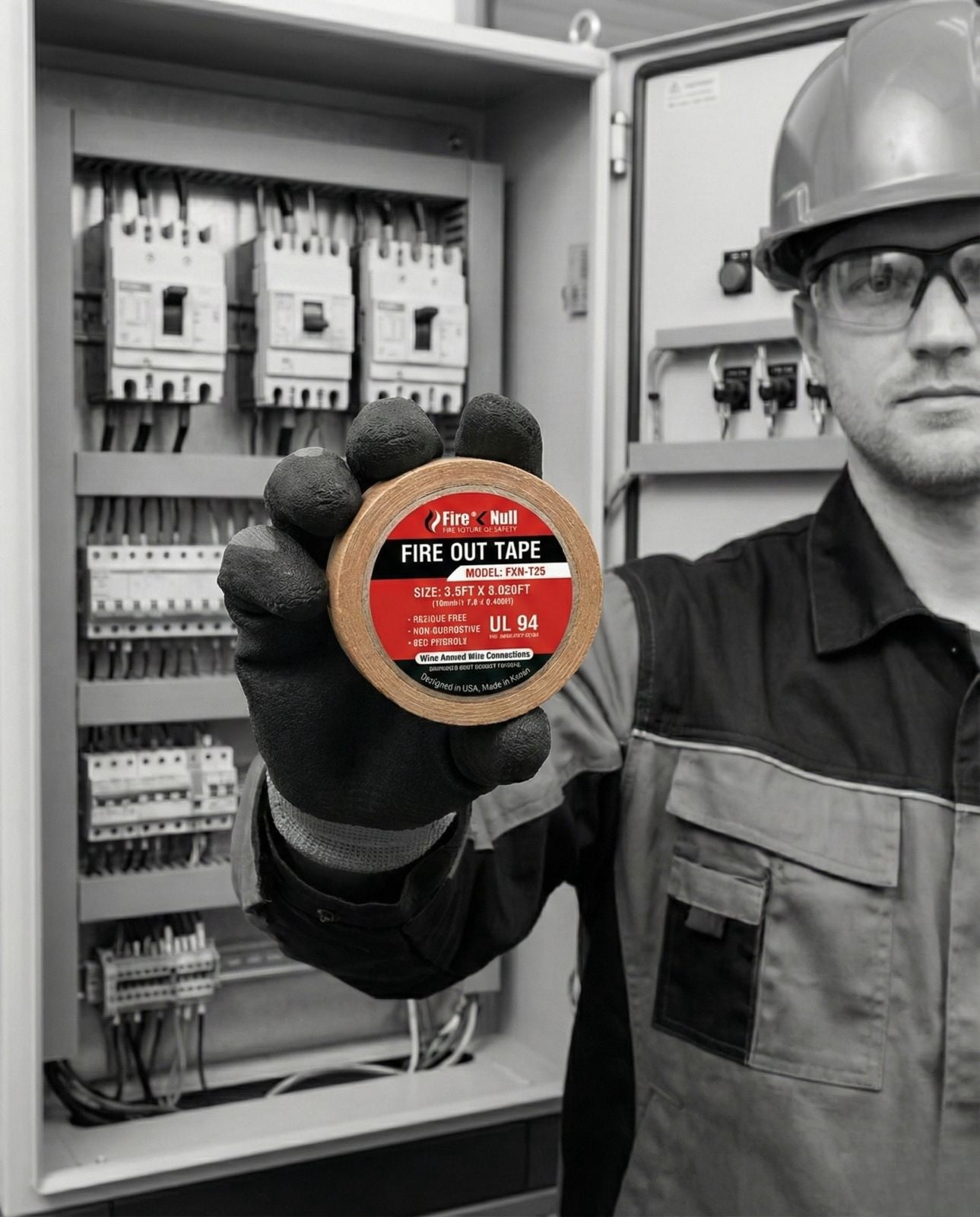 FireXNull FXN-T25 Heat-Activated Wire Wrap Fire Suppression Tape