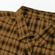 thumbnail image 4 of Blusa y camisa de manga larga con cuello vuelto para hombre, estilo informal, a cuadros, con bolsillos y botones, de licra, 4 of 7