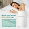 thumbnail image 4 of TACOOL Refrigerator with Top Freezer 3.5Cu.ft Two Door Small Mini Fridge with Extra Drink Space for Home Office Dorm White, 4 of 8