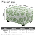 thumbnail image 7 of Xixirimido Green Hibiscus Floral Pattern Ottoman Cover Rectangle Footrest Ottoman Slipcovers Footstool Cover Form Fit Stretch Ottomans Protective Cover for Living Room,Large, 7 of 7