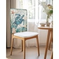 thumbnail image 2 of nqOlkjepod Teal Coastal Turtle Chair Covers Set of 8, Decorative Chair Back Cover, Vintage Summer Beach Nautical Coral Dining Room Chair Slipcovers Removable Chair Protectors Covers for Party Banquet, 2 of 7