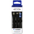 thumbnail image 1 of Cable USB-C de PVC negro con caja de fusibles para smartphones de 1 m, 1 of 1