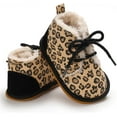 thumbnail image 4 of Infant Baby Girls Boys Booties Winter Newborn Warm Fur Lining Non-slip Soft Rubber Sole Newborn First Toddler Boots., 4 of 7