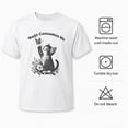 thumbnail image 6 of Kitten Butterfly Graphic T-Shirt, Funny Cat Statement Tee, Unisex Classic Fit, 6 of 9