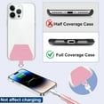 thumbnail image 3 of YSTDHL 2 Pcs Adjustable Phone Lanyard Neck Strap, Universal Mobile Phone Lanyard with 4 Adhesive Tethers, Compatible for iPhone, Samsung, HUAWEI and Most Smartphone Black & Pink, 3 of 7