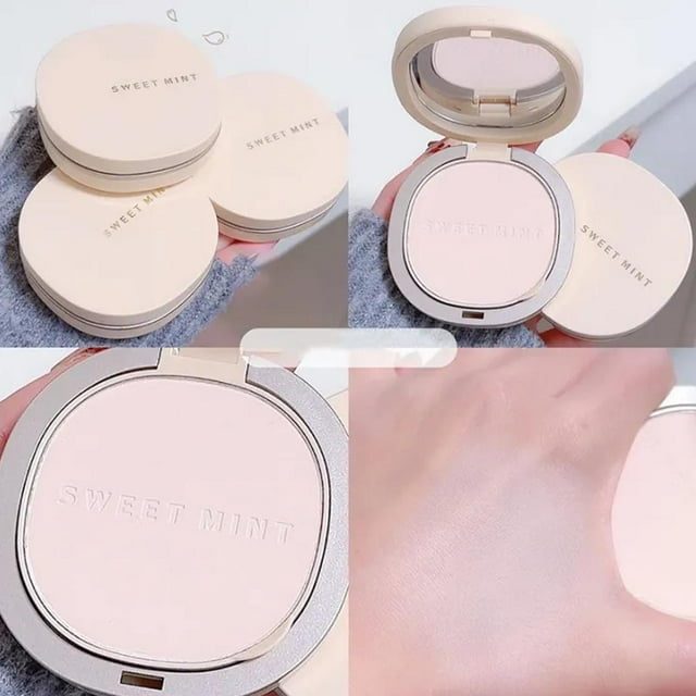 SharkTRUE Delicate Silky Loose Powder: Natural Look, Portable Double-Layer Design