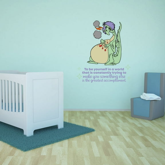 Yourself Sword in the Stone Quote Cartoon Quotes Decors Wall Sticker Art Design Decal for Girls Boys Kids Room Bedroom Nursery Kindergarten Home Decor Stickers Wall Art Vinyl Decoration (30x15 inch)