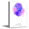 thumbnail image 1 of Awkward Styles Astrology Theme Zodiac Sign Leo Canvas Zodiac Wall Art Attractive Gifts for Astrology Lover Leo Wall Print Zodiac Map Decor, 1 of 7
