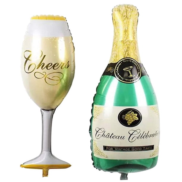 Copa De Champán, Botella De Cerveza, Globos De Papel De Aluminio, Decoración De Boda, Globo, Decoraciones Para Fiesta De Cumpleaños, Niños sonducket HA014254-00