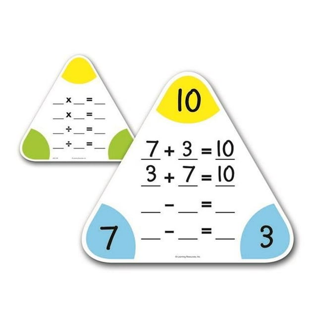 Learning Resources LER3799-2 Write & Wipe Fact Family Boards - 5 Per Pack - Pack of 2