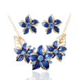 thumbnail image 1 of Collier de Mariage Fleur Collier de Mariée Élégant Collier avec Boucles d'Oreilles, 1 of 10