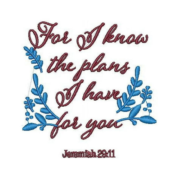 For I know the Plans I have you Embroidery America Premium Flour Sack Towel