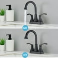 thumbnail image 4 of CoSoTower 4 Inches Centerset Bathroom Faucet 360° Swivel Spout, with Pop Up Drain - Matte Black, 4 of 6
