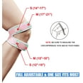 thumbnail image 2 of SUTENG 2 Pack Patella Knee Strap for Running,Knee Stabilizing Brace Support for Tendonitis,Osgood schlatter,Arthritis, Meniscus, Tear,Runners,Chondromalacia,Injury Recovery,Sports,12"-18", 2 of 8