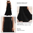 thumbnail image 4 of Vestido Sin Mangas, Poliéster, Color Puro, Cintura Alta, Ajuste Relajado, Vestido De Verano Para Mujer Para Cócteles ANGGREK 3M, 4 of 6