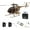 Desert Yellow - 2PCS Battery, variant on RC ERA C184 MD500 2.4G 4CH RC Helicopter with Optical Flow Sensor, Altitude Hold, Realistic Simulation, Upgraded Transmitter