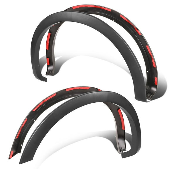 DNA Motoring Wheel Fender Flares Protector Set for 2004-2008 Ford F150, Black, 4 Piece