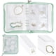 thumbnail image 1 of 51 piezas/1 juego de organizador de joyas transparente para pendientes, estuche de viaje para pendientes, bolsa de plástico con cremallera, bolsa plegable portátil con bolsillo, 1 of 9