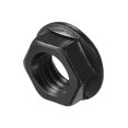 thumbnail image 4 of Uxcell M6 Serrated Flange Hex Lock Nuts, Carbon Steel Black Oxide Finished 100 Pack, 4 of 4