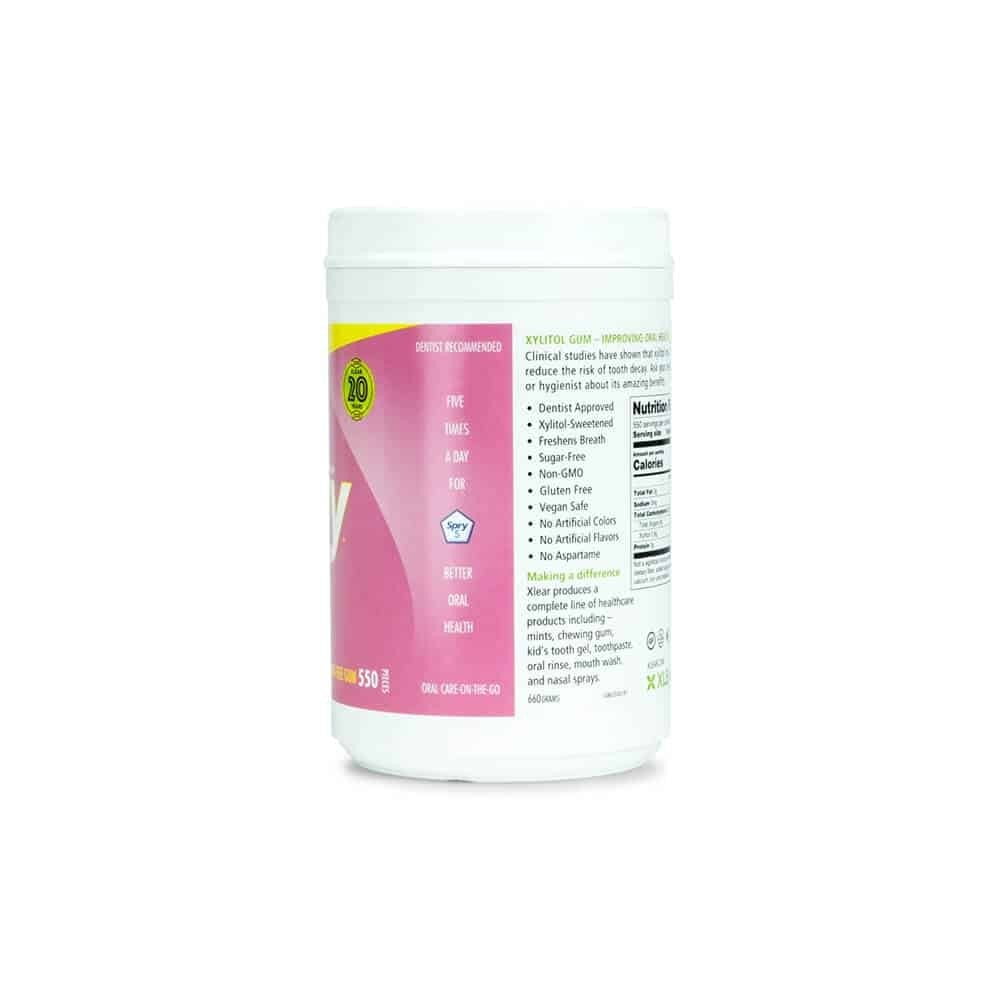 Spry Bubblegum Xylitol Chewing Gum, Aspartame-Free, Sugar-Free, Adults & Kids, 550 Pieces, 1 pack
