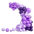thumbnail image 3 of de guirnaldas de globos, decoraciones para fiestas, telón de fondo, suministros para fiestas, conjunto de globos multifunción elegante, arreglo Púrpura, 3 of 7