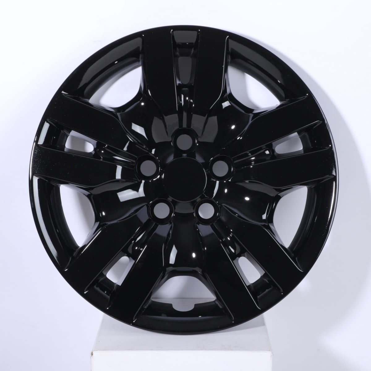 (4 Pack)16" Hubcaps Wheel Rims Cover For 2007-2012 Nissan Altima/2008-2009 Nissan Altima Coupe Compatible With Steel Wheels Bolt On Installation(16-Inch,BLACK LACQUER)