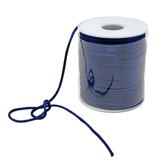 JUNWELL - Cordon en Satin 2mm x 100 yards, Macramé en Nylon, Cordon Kumihimo