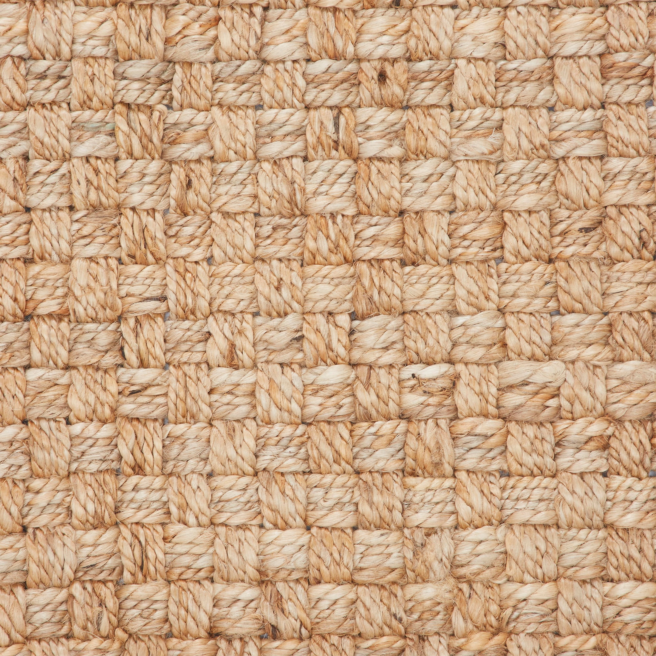 (2 pack) Beautiful Outdoor Handwoven Jute Doormat by Drew Barrymore, 18" x 30", White/Natural
