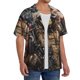 thumbnail image 2 of Fotbe Bald Eagle Soldier Camisa Estampada de Manga Corta para Hombre, Casual de Verano, Estilo Playero, Sin Arrugas-4X-Large, 2 of 5