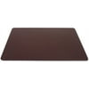 Chocolate Brown Leather 38 x 24 Desk Mat without Rails