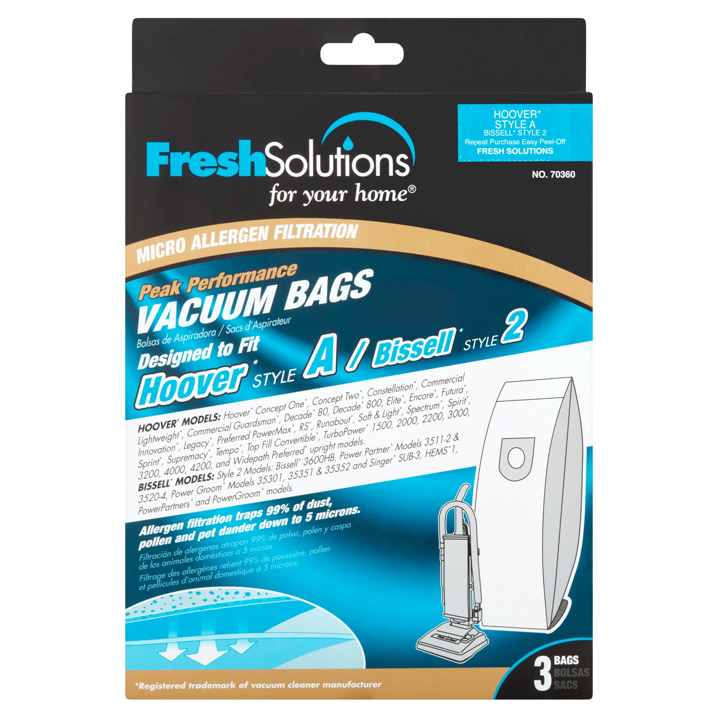 Fresh Solutions Micro Allergen Filtration Hoover Style A / Bissell
