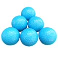 thumbnail image 3 of Golf De 6 Uds., Pelota De Entrenamiento De Golf Elástica De Doble Capa, Pelota De Práctica De Golf De Goma Sintética Para Accesorios De Golf Al Aire Libre, Azul Cielo Eigraketly OD007876-00, 3 of 7