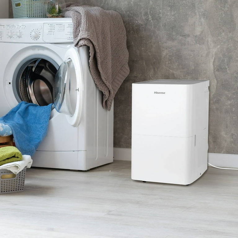 Hisense 35-Pint 3,000 sq. ft. Compact Dehumidifier in White