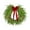 B-20.47Inch, variant on Norfolk Pine Wreath with Red Bow for Front Door, Real Touch Norfolk Pine Wreath Artificial Green Wreath Greenery Realistic Wreath Holiday Decoration for Home Decor