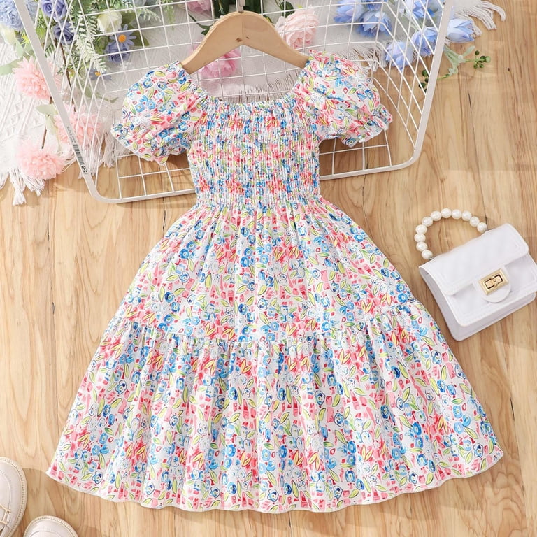 RTKFRFLM Toddler Girl Dress Short Sleeve Prints Dress Dance Party Dresses Clothes Flowy Beach Dress,Size 5 Years-6 Years, Toddler Boy's, Orange RTKFRFLM Toddler Girl Dress Short Sleeve Prints Dress Dance Party Dresses Clothes Flowy Beach Dress,Size 5 Years-6 Years, Toddler Boy's, Orange