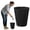 Black, variant on Plastic Small Trash Can Wastebasket Garbage Container Basket For Bathrooms Laundry Room Kitchens Kids Rooms Dorms, Black