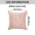 thumbnail image 6 of Unique Bargains Pack of 2 Luxury 3D Diamond Velvet Throw Pillow Covers Pink, 6 of 6