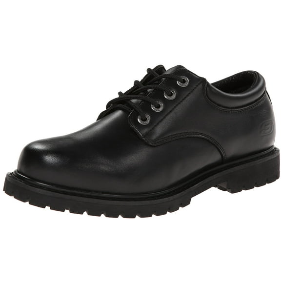 Skechers Men's Cottonwood Elks Work Shoe, Black, 12 3E US
