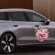 thumbnail image 4 of CaiYueKe Waterproof Vinyl Car Stickers Decorative Floral Rose Design Auto Exterior Body Decals for Vehicle Window Bumper Laptop Wall Tile Bathroom Home Decor Removable Adhesive Art Sticker, 4 of 7