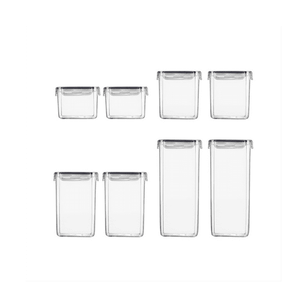 Qtmnekly 1 Set of Sealed Transparent Storage Container with Cover for
