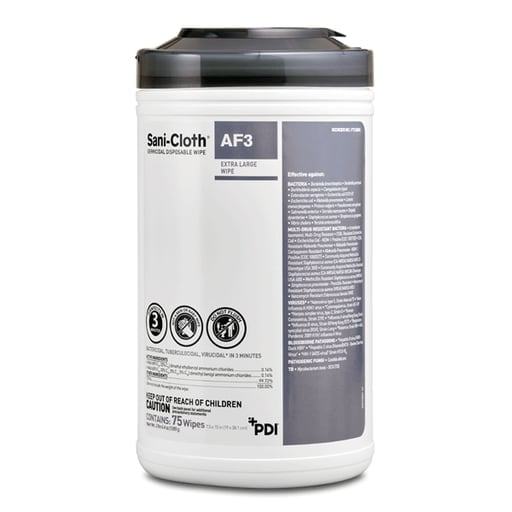 PDI P72584 Sani-Cloth AF3  Wipes XL 75/Can