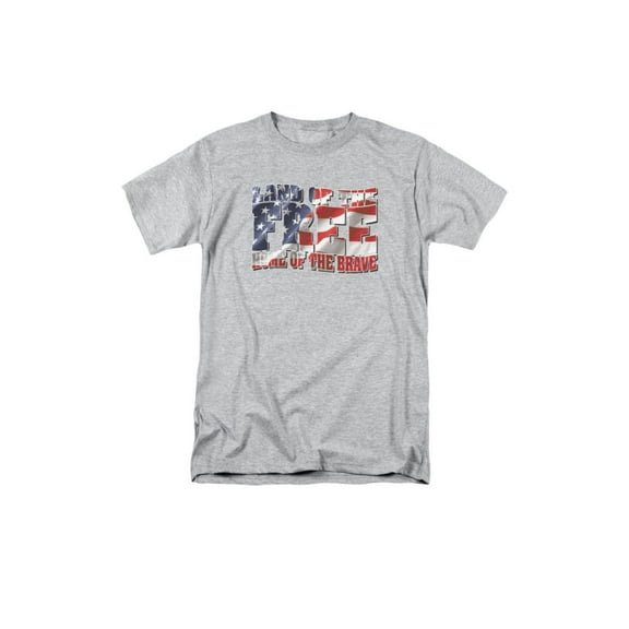 Land Of The Free Home Of The Brave Adult T-Shirt Tee